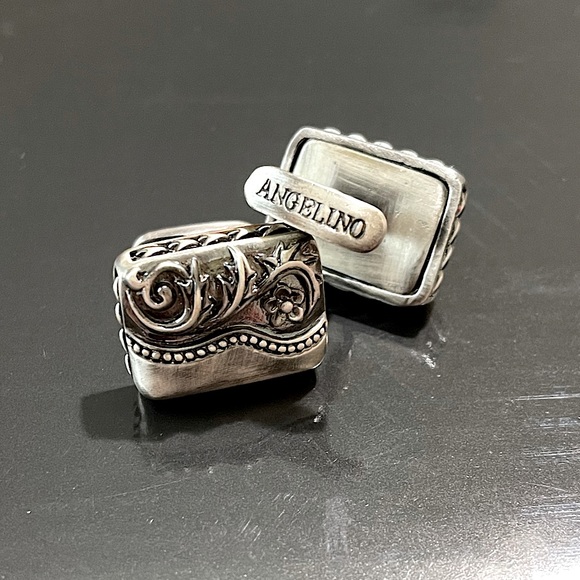 Angelino Other - Angelino Antique Style Handmade Metal Cuff Links NWOT